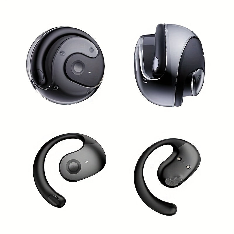 TEMU Wireless 5.3 Earbuds With Bass Stereo, Smart Noise Cancellation & Charging Case - Running & Exercise
