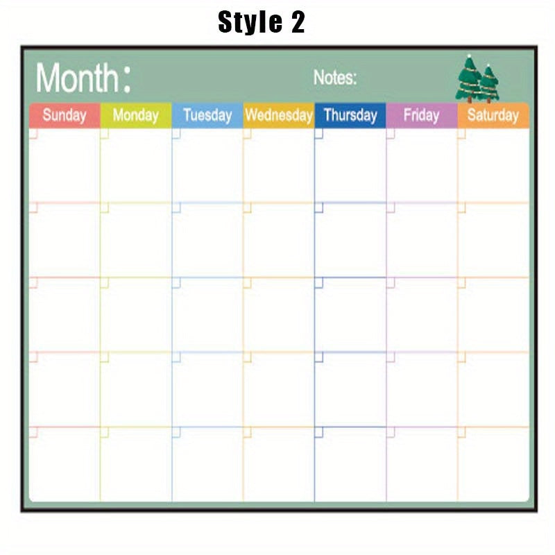 TEMU 3-pcs Dry Erase Board Set With Eraser, Marker And Monthly Calendar Fridge Dry Erase Calendar - Fridge Monthly Calendar, Whiteboard Planner -