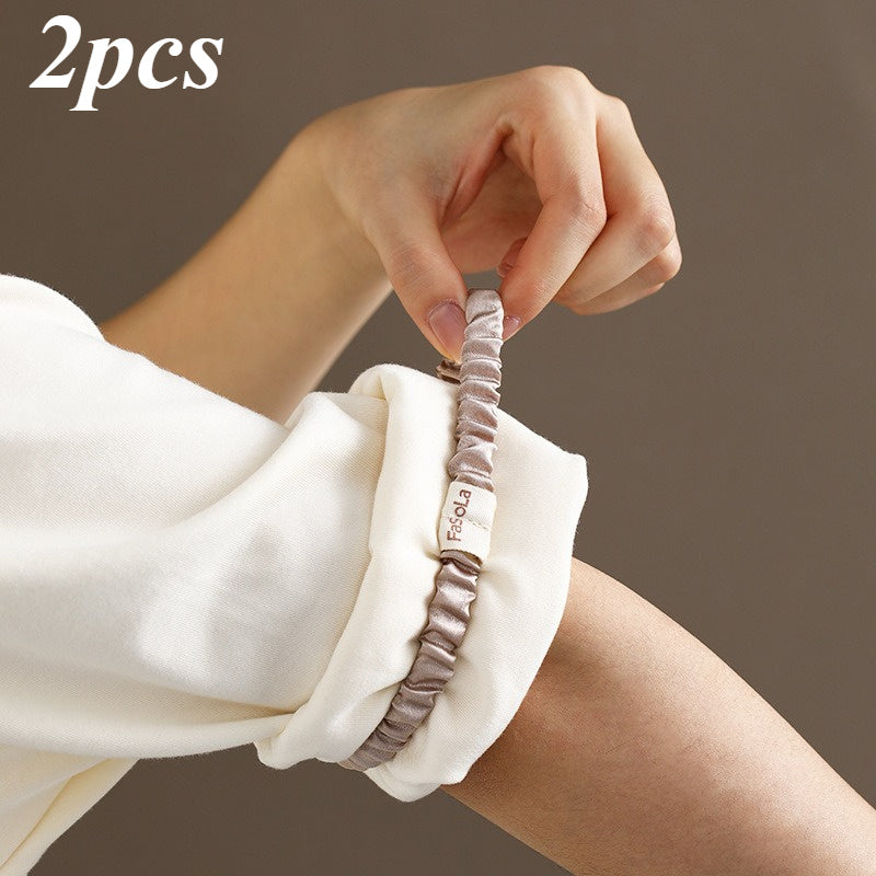 TEMU 2pcs Of Sleeve Hoops For Women's Shirt Sleeves, Tie Straps, Hair Ropes, Hair Bands, Cuffs