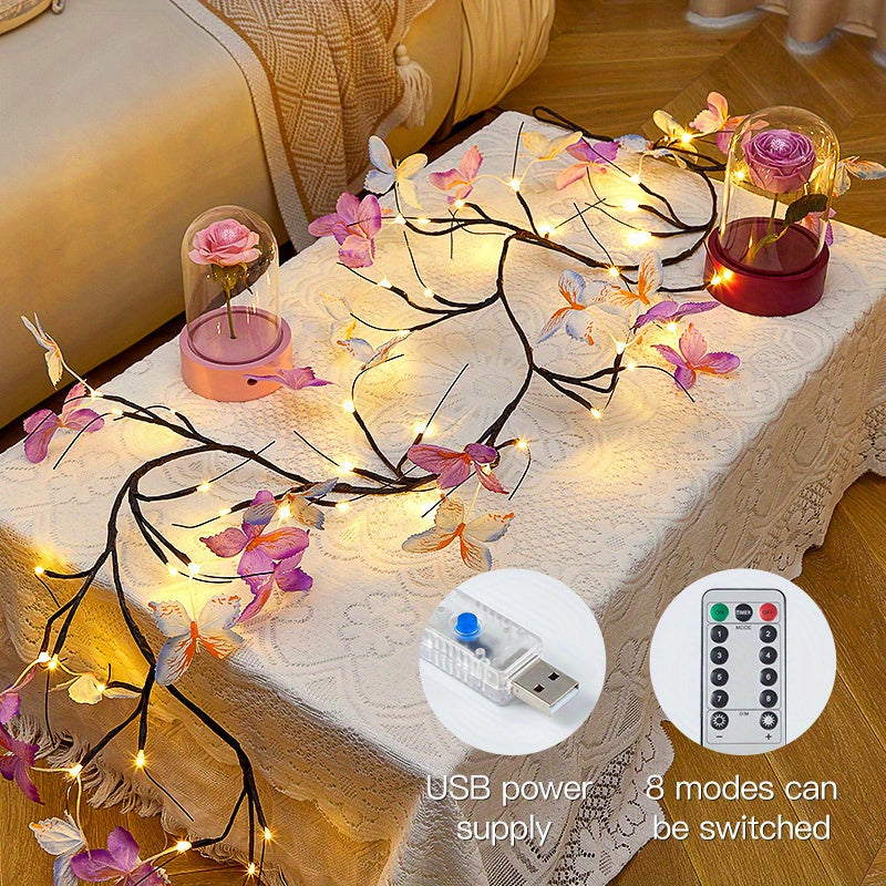 TEMU 59in 36led, String Lights For Bedroom, Decorative Lamps For Living Room, Vines For Bedside Lamp, Indoor Leaves Wall Decor, Halloween-christmas