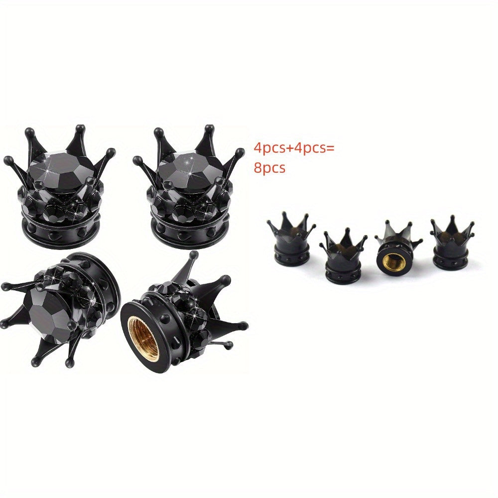 TEMU 8pcs Rhinestones , Tire For Car Auto And