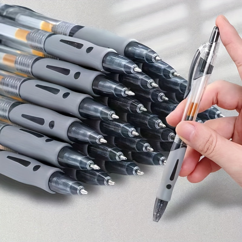 TEMU 10pcs Retractable Gel Pens Set – 0.5mm , , Includes 5 Pens And 5 Refills, Ideal For Office, School & Home Use
