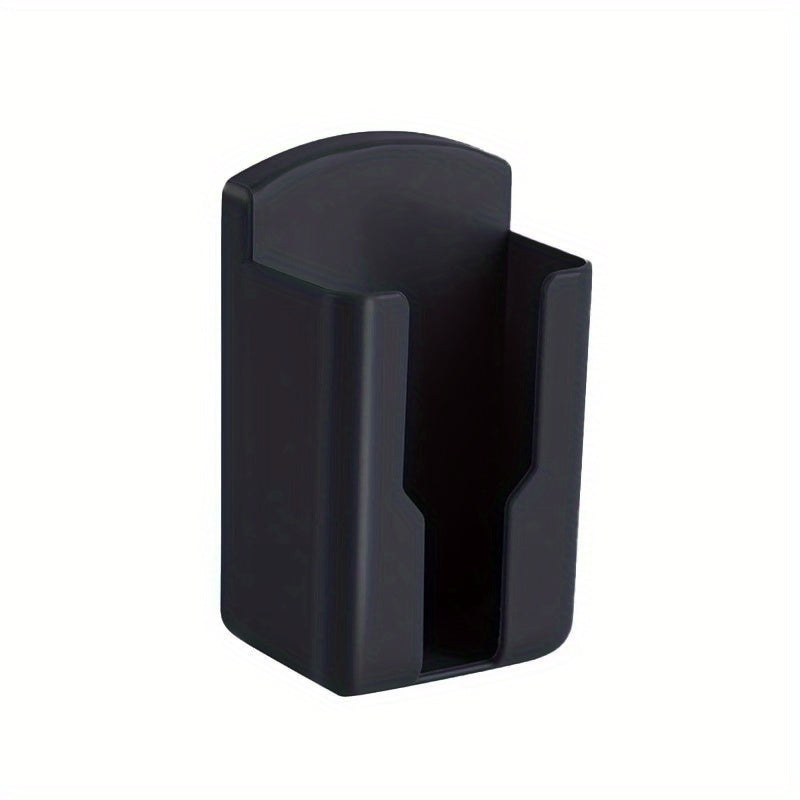 TEMU 1pc Square Storage Rack Without Punching Holes, Multifunctional Wall Mounted Remote Control Storage Box, Suitable For Tvs And Air Conditioners -