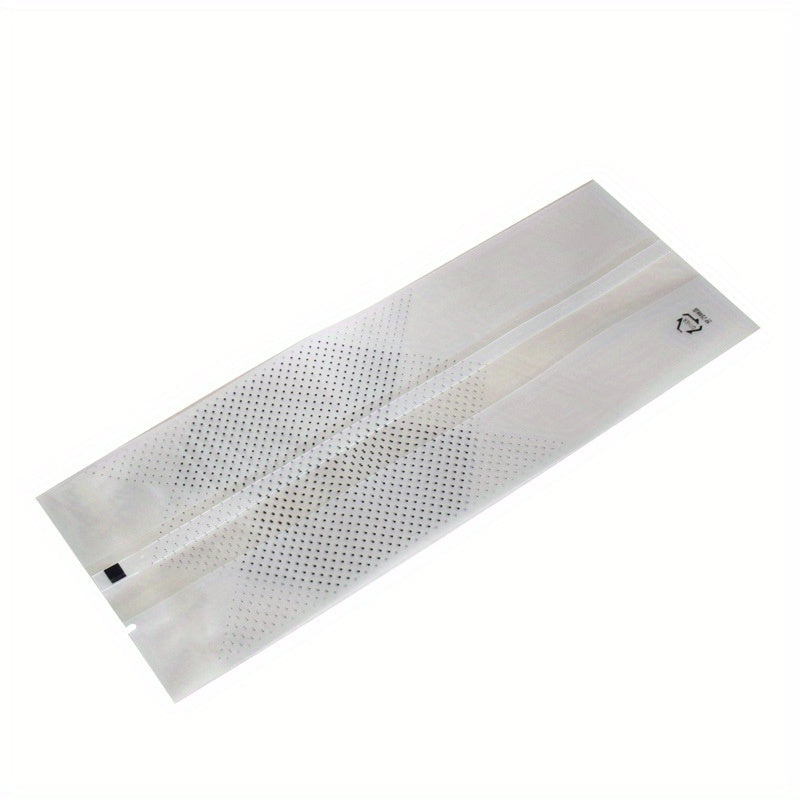 TEMU 100pcs Translucent Plastic Biscuit Bags With Black Handles & White Ribbons - Clear Reusable Bags For Mini Bread, Bombs, Valentine's Day Treats