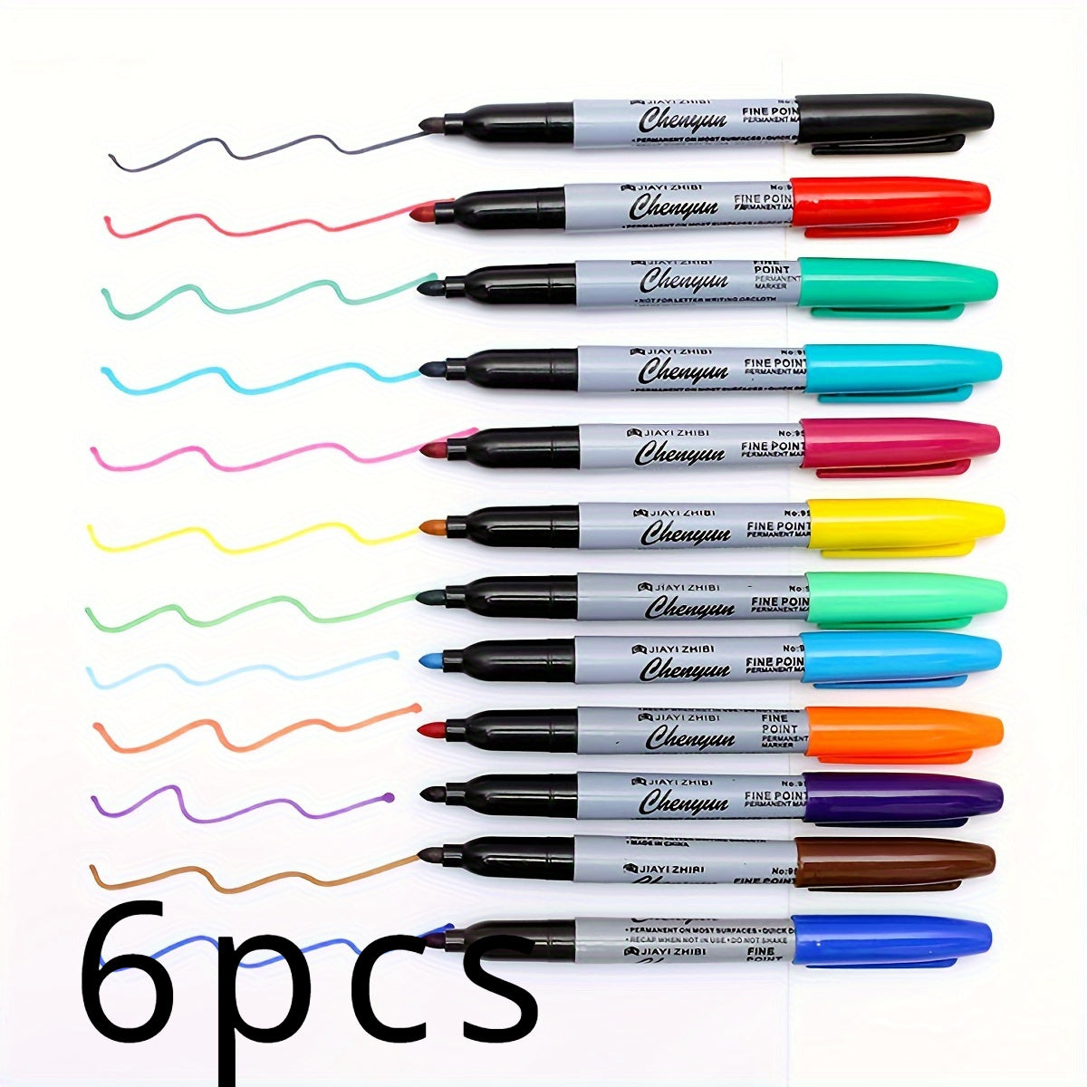 TEMU Fine Point Permanent Markers Set,quick Dry Assorted Colors, Ideal For Classroom, Office & Home