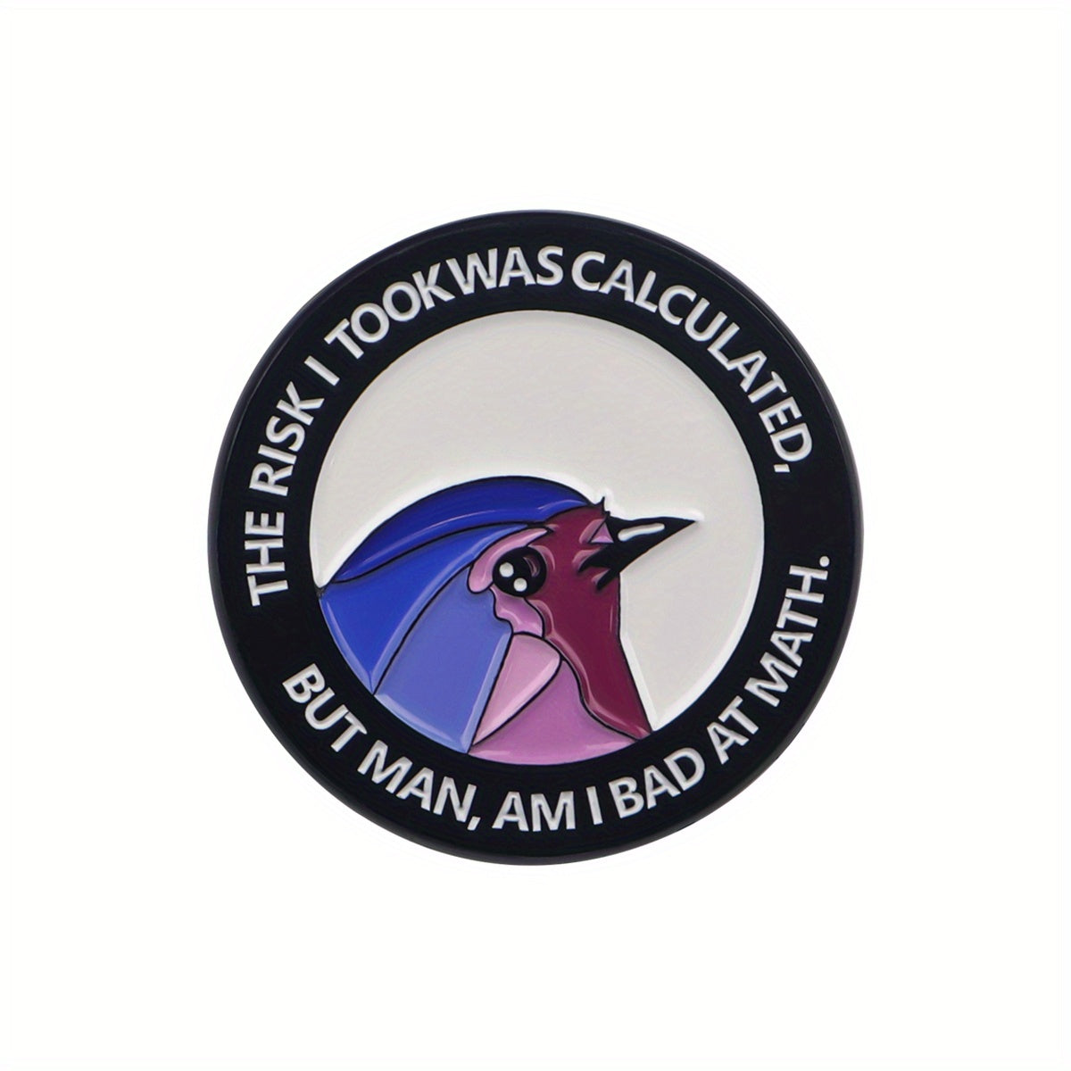 TEMU 1pc Cartoon Lapel Pins Enamel Pin, Alloy, Mixed Color, Weird Bird , Non-golden Back , For Backpacks, Briefcase, Clothes Accessories, Fashion