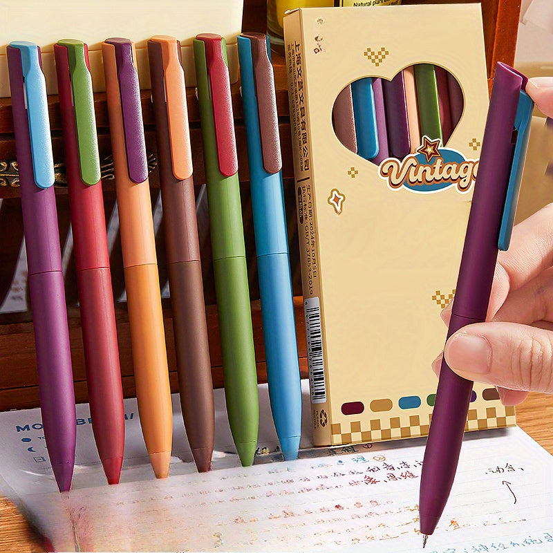 TEMU 6pcs Mixed Color Pen St Nib Writes And Dries Quickly Without Ink; Multiple Usage (daily Writing, Note Marking, Notebook, Painting)