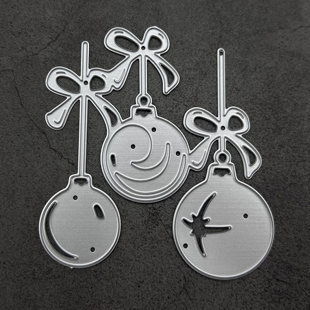 TEMU Christmas 1pc Christmas Ball-like Embossing Cutting Dies Cutting Dies Templates For Birthday Card Making Scrapbooking Craft Balloon Die Cuts For