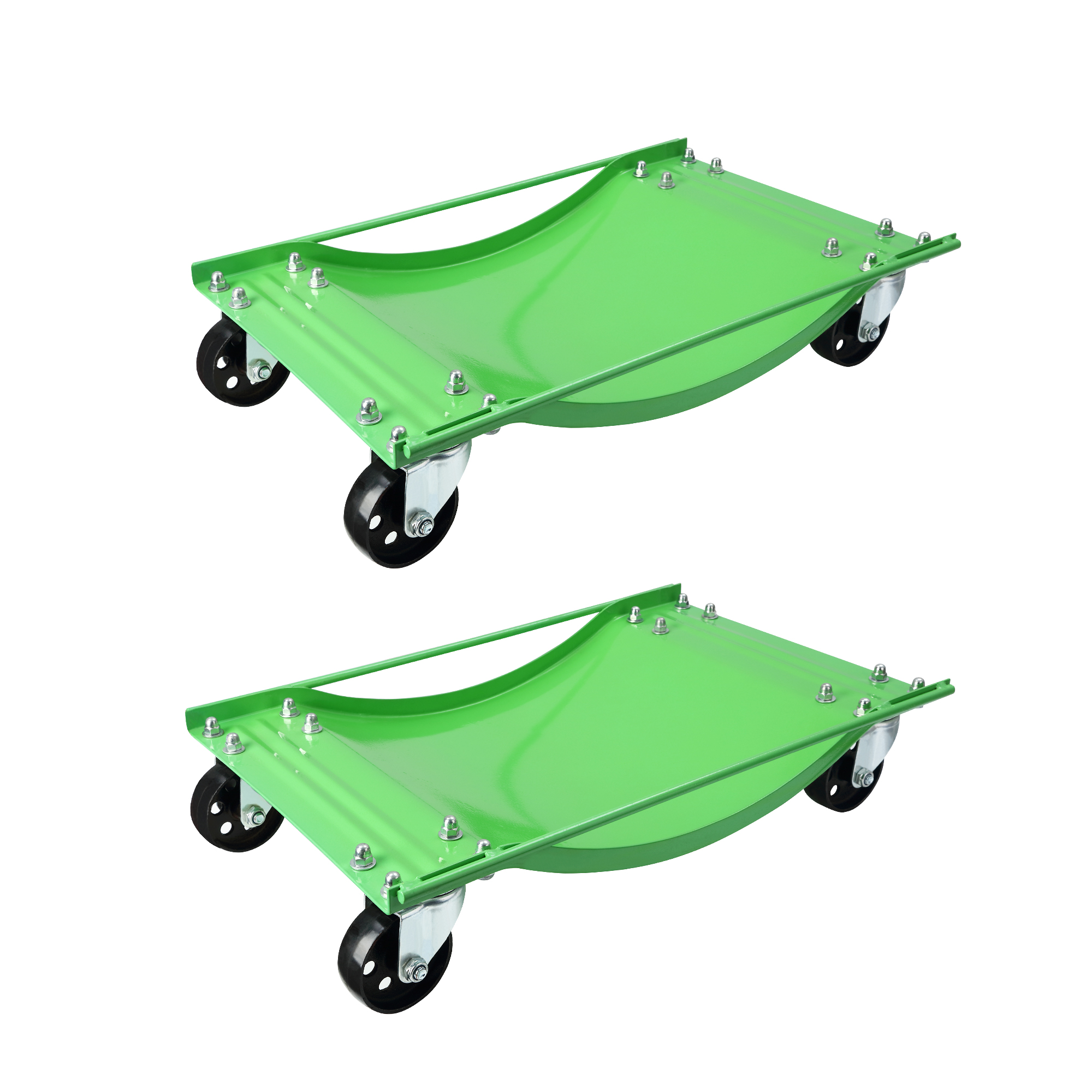 Garvee Car Wheel Dolly Set of 2, Garvee 5000 LBS Vehicle Rollers Dolly for Moving Car with Heavy Duty 3.5 Inch Steel Wheels, 23.8in x 14.4in