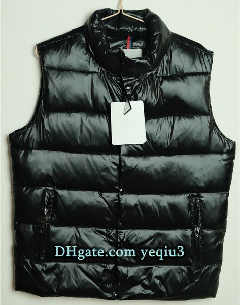 Designer Cold Weather Vest for Men White Duck Down Padded Jacket with NFC Scanning Thick Fluffy Outerwear Parkas Plus Size Black Couple Styl