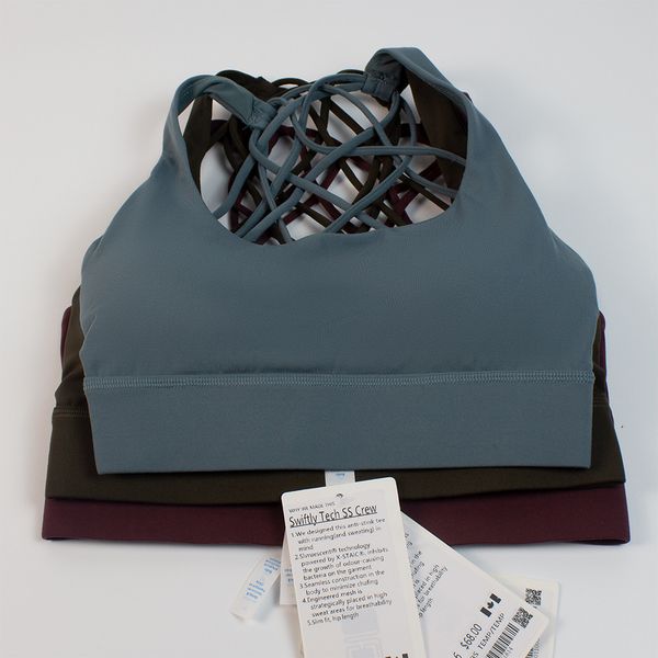 Women Sports Bra Cross Strap Shockproof Beautiful Back Clothing Breathable Quick Dry Yoga Bra Fitness Sports Underwear Workout Gym Tank Tops