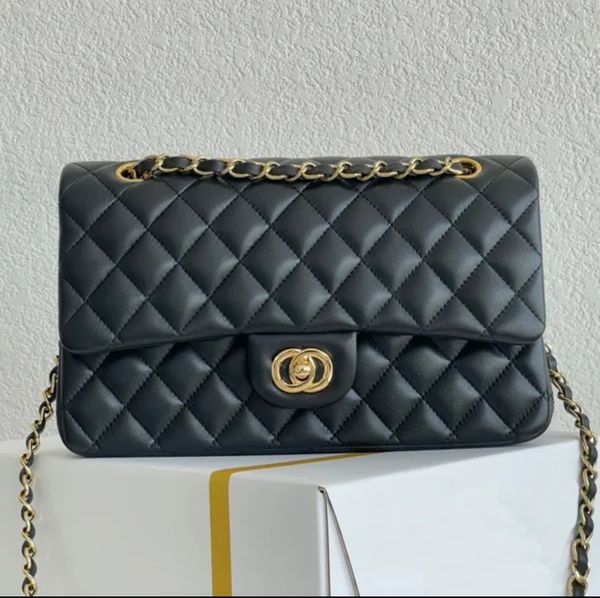 designer bag Handbag Shoulder Chain Bag Clutch Flap Totes Bags Wallet Check Velour Thread Purse Double Letters Solid Hasp Square Stripes Wom