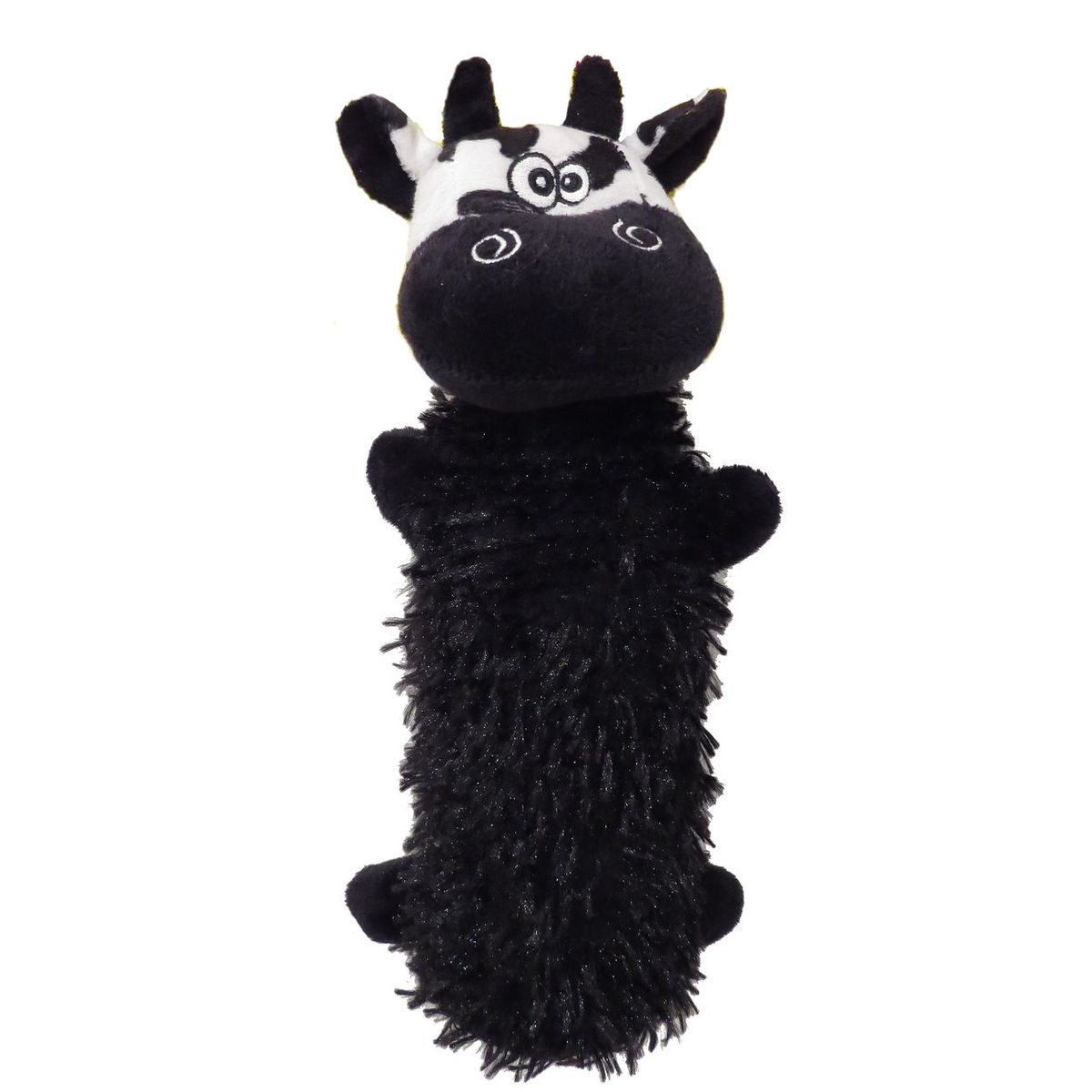 Scoochie Pet Squeaky/Crinkle Dog Chew Toys - Christopher Cow Water Bottle Dog Toy