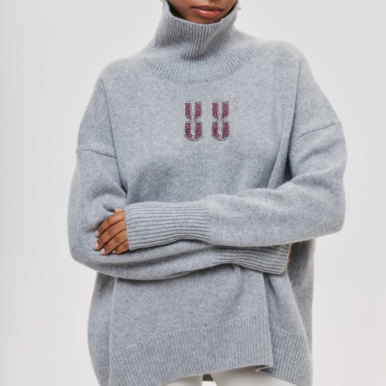 Designer Women Sweaters Pullover Knitwear Round Neck Sweater Crystal Letters Sweatshirt Autumn Long Sleeves Casual Warm Top Woman Wool Top