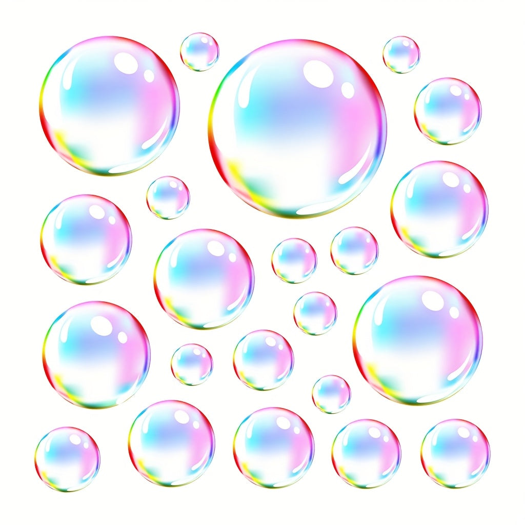 TEMU 22pcs -the-dark Blue Stickers - Removable Self-adhesive Vinyl Decals, Reusable Contemporary Circular Decor For Living Room, Bedroom, Bathroom &