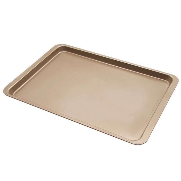 Biscuit 37*25.5Cm-14.5*10Inch Steel Cookie Heavy Carbon Pan Sheet Rectangular Non-Stick Bread Cake Oven Baking Tray DIY Kitchen Tool Jy0277