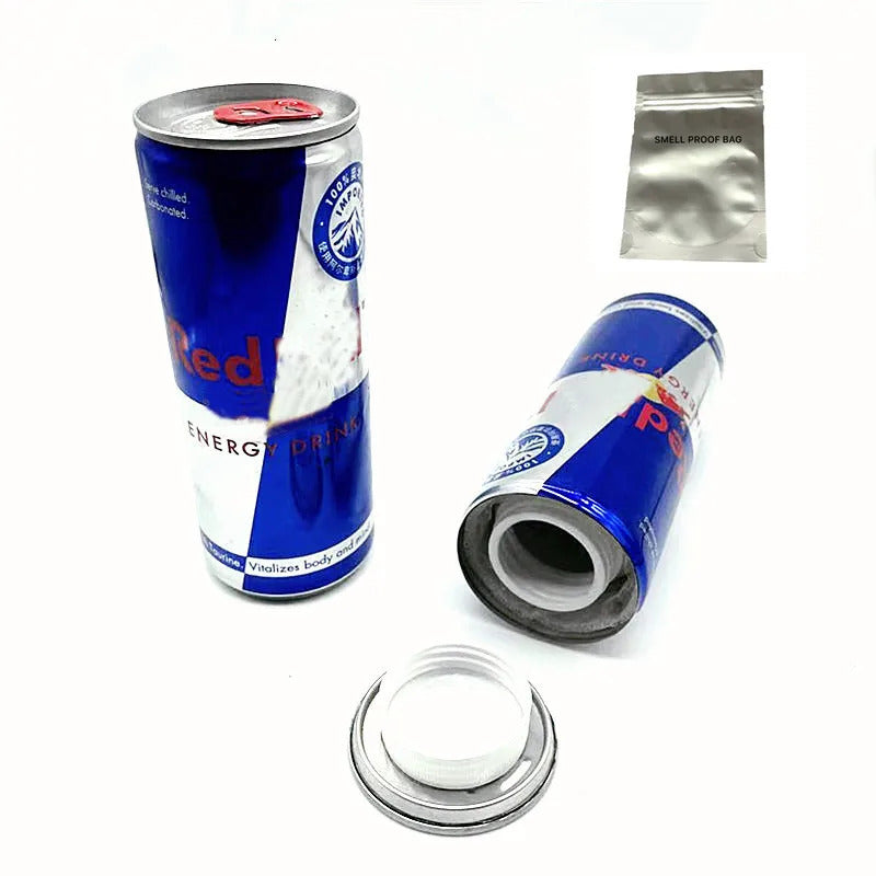 Stash Can Diversion Energy Drinks Hidden Safe With A Food Grade Smell Proof Bag 240719