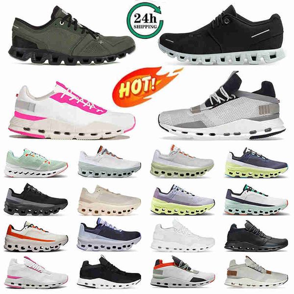 Designer Running Shoes Homens Mulheres Todos os Tênis de Esportes de Esportes de Glacier Black White