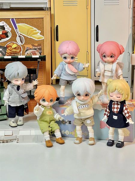 OB11 NAGI Kindergarten Series Movable 1-12 Bjd Detachable head Dolls Figures Model Anime Dolls Kawaii Surprise Toys For Girl