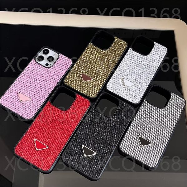 Phone Case Fashion Glitter iPhone Case For iPhone 16 Pro Max 15 Pro Max 14 13 12 11 15Plus Phonecase Designer Bling Sparkling Rhinestone Dia
