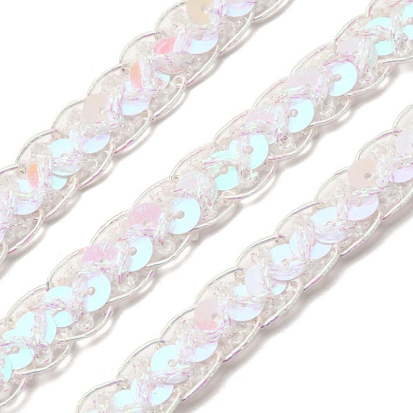 Pizzo glitterato in poliestere filigranato