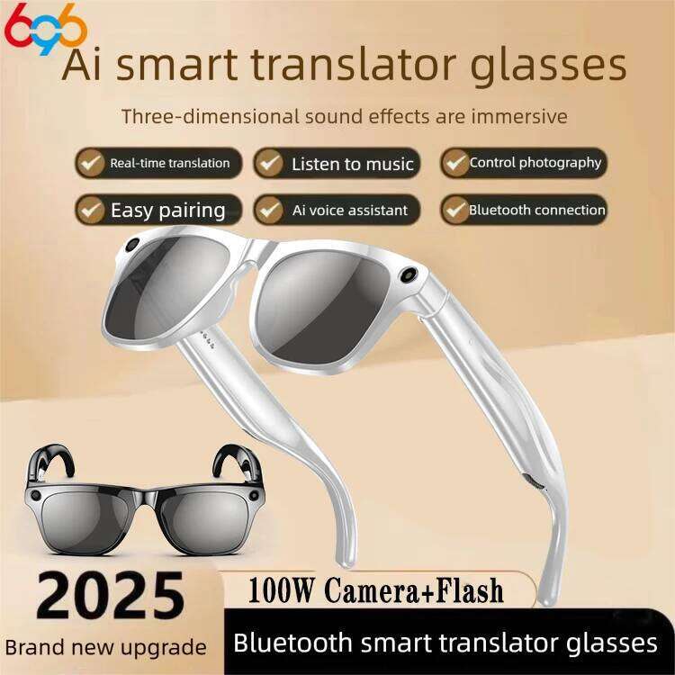 Meta Glasses AI Translate Smart Glasses HD Camera Take Photo Record Video Sunglasses Men Women Bluetooth Call Music Stereo Mic Touch Sports