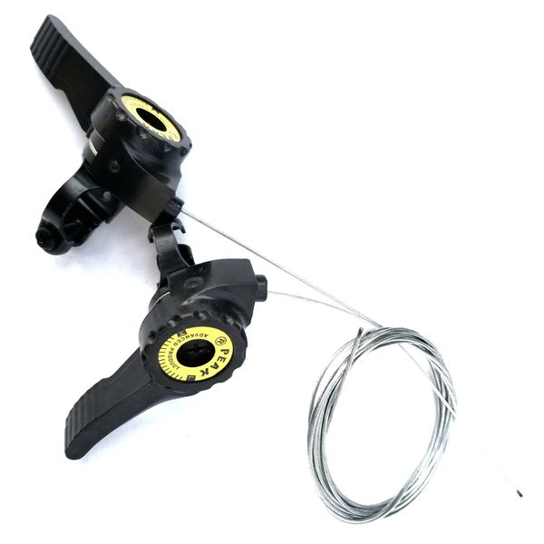 1 Pair 3x567 Speed MTB Bike Thumb Shifter Top Mount Shifters with Inner Cable Mountain Road Bikes Gear Lever 241203