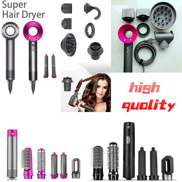 Electric Hair Dryers Care Styling Tools Products Curling Irons Electric Dryer 5 In 1 Hairs Comb Negative Ion Straightener Professional Brush