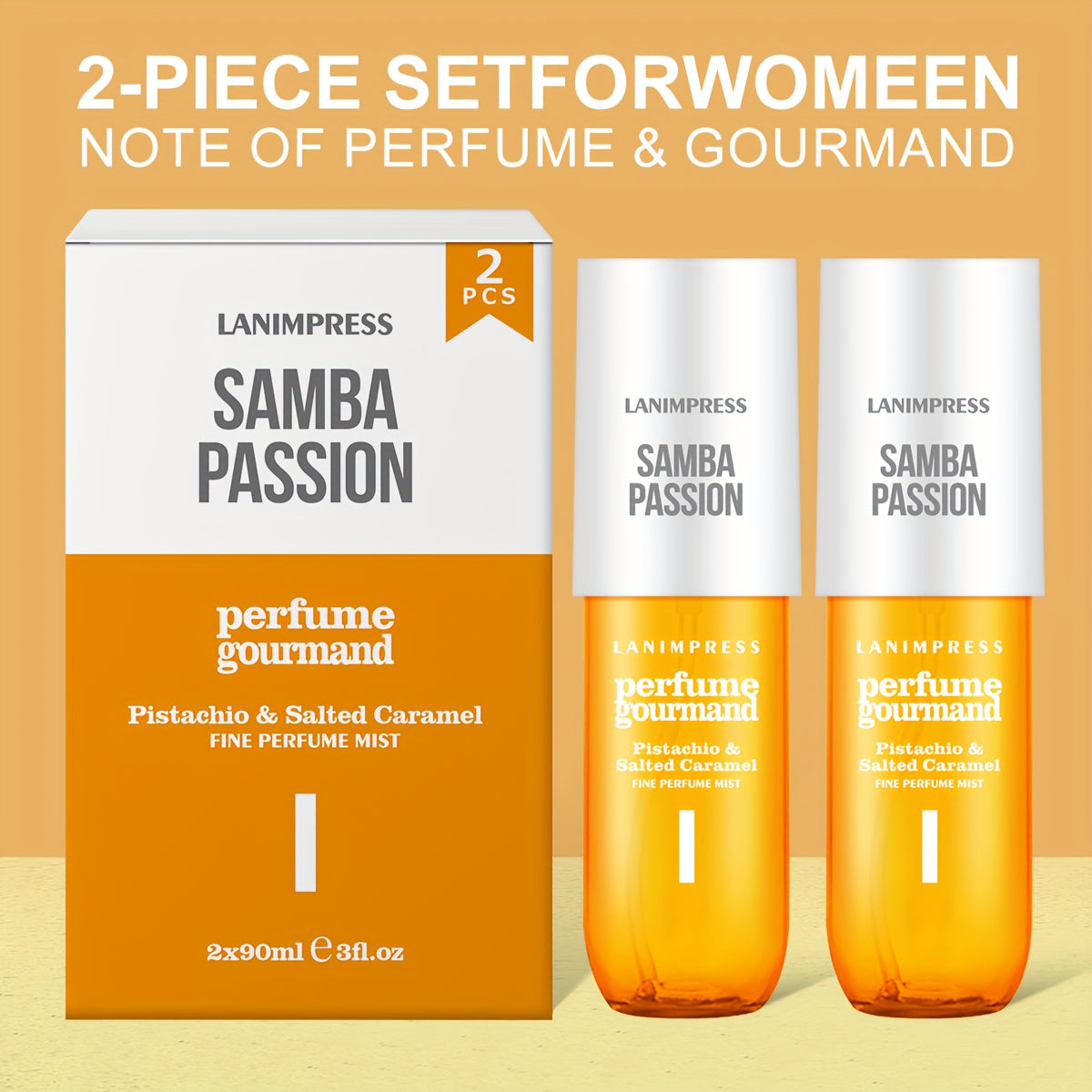 TEMU 2pcs Perfume Body Sprays - , Long-lasting, Warm Scent For Women, Romantic Dates, Everyday Use And Special Occasions