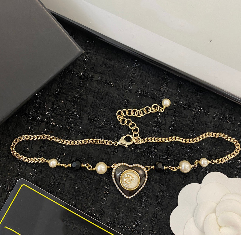 Designer Pendant Necklaces Luxury C Pearl Sweater Crystal Diamond Chokers Necklace Woman Jewelry Women Men Classics Ccity dfg34cdf54