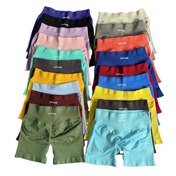 Roupa de ioga feminino Twisted Bun Gym Baixa cintura shorts perfeita Bike Exercício Alongamento Curto Fitness H250111