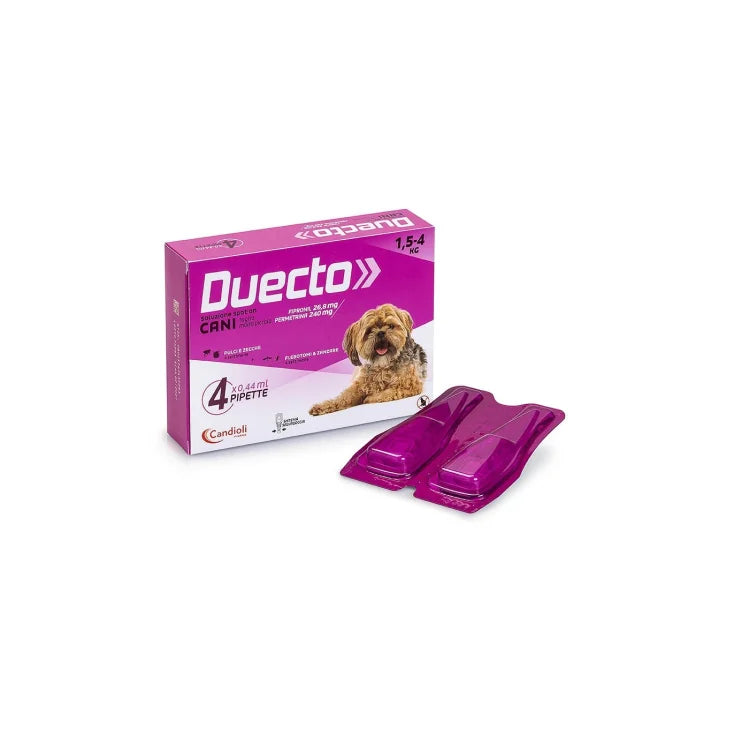 Alfamed Duecto Spot-on 4 Pipete - XSmall 1.5- 4 Kg