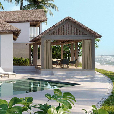 54"x108" Outdoor Tab Top Curtain Panel