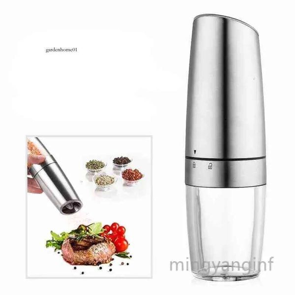 Automatic Electric And Salt Pepper Grinder Mill Grinder, Battery Powered, Adjustable Roughness, Blue LED Light Cc0351 ,