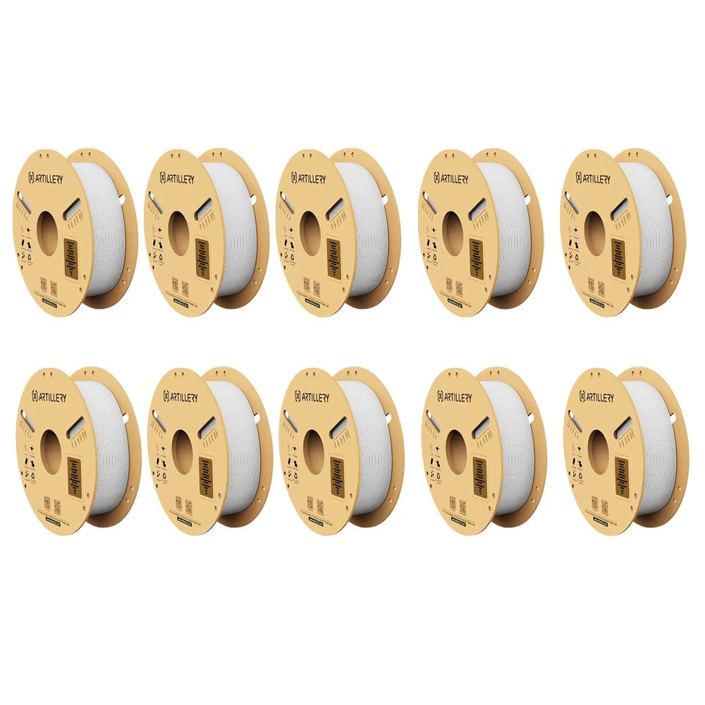 Artillery PLA 3D Printer Filament 1.75mm 10KG White High Precision Eco-Friendly Zero Bubble Perfect for Models and Mecha