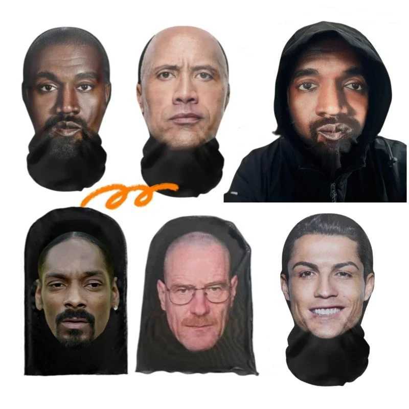 3D Printed Mask Elastic Mesh Fl Face Mask for Men Wen Cosplay wear Novelty Supplies Tricky Hood Party Cosplay Props Y250210