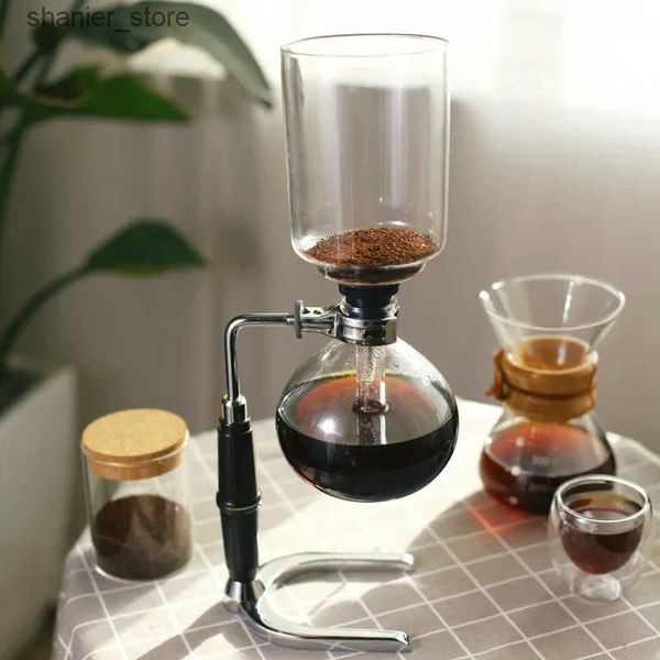 Coffee Pots Siphon coffee pot for home brewing siphon pot set glass Utensils coffee pot manufacturer shared set siphon pot for home use L240