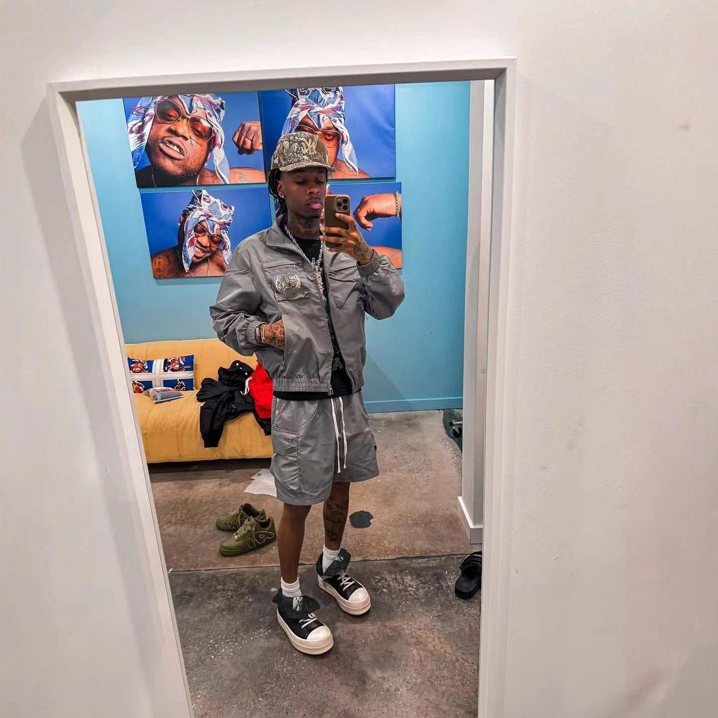 Designer Men&#039;s Tracksuits Hip-Hop High Street Classic Sports and Leisure Solid Color Couple Set Sweatshirt Autumn Two Piece Set