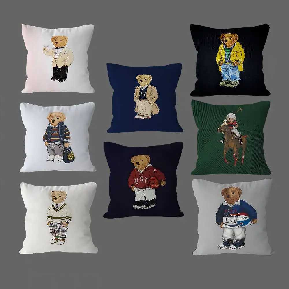 Luxury PPoloS Teddy Bear Cover For Bedroom Room And Living Room Sofa Decorative Cushion Cover Y250905 gt