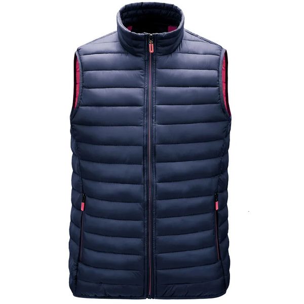 Mens sleeveless jacket stand up collar waistcoat and fashionable mens casual pocket waistcoat windproof and warm vest 241023