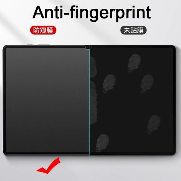 For Samung Galaxy Tab S6 Lite 10.4&#039;&#039; S7 FE-Plus 12.4 S8 11 A8 10.5 inch Privacy Screen Protector Matte Anti-Peep Anti-spy Filter