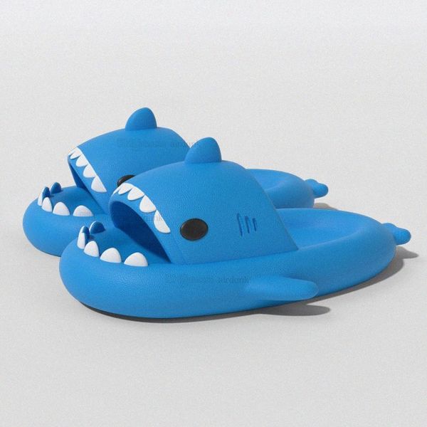 Summer Home Women Shark Slippers Anti-skid EVA Solid Color Couple Parents Outdoor Cool Indoor Household Funny ShKYND#