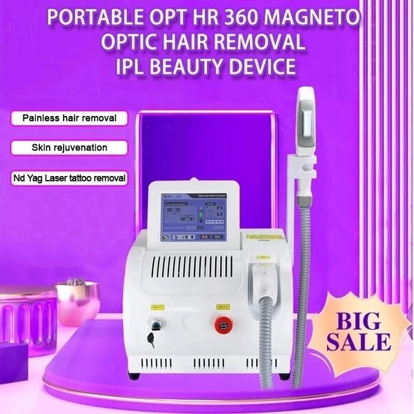 Portable 4in1 OPT Hair Removal Beauty Items E Light Handset Lamp Handle Maquina Depiladora Laser Ipl Hair Removing Machine