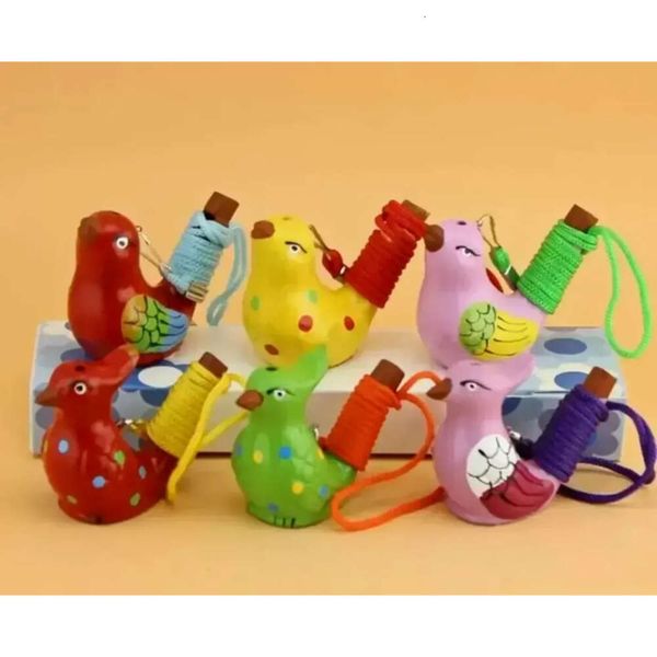 Spotted Bird Whistle Ceramic Water Warbler Song Chirps Home Decoration for Children Kids Gifts Party Favor FY3681 0521