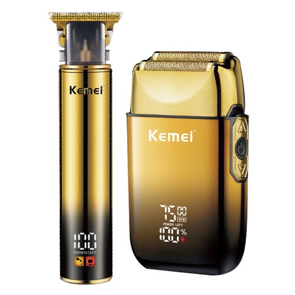 2in1 combinação de barba elétrica combinada para homens careca folha de cabeça elétrica barbeador de barbear de barbear hine hine clipper