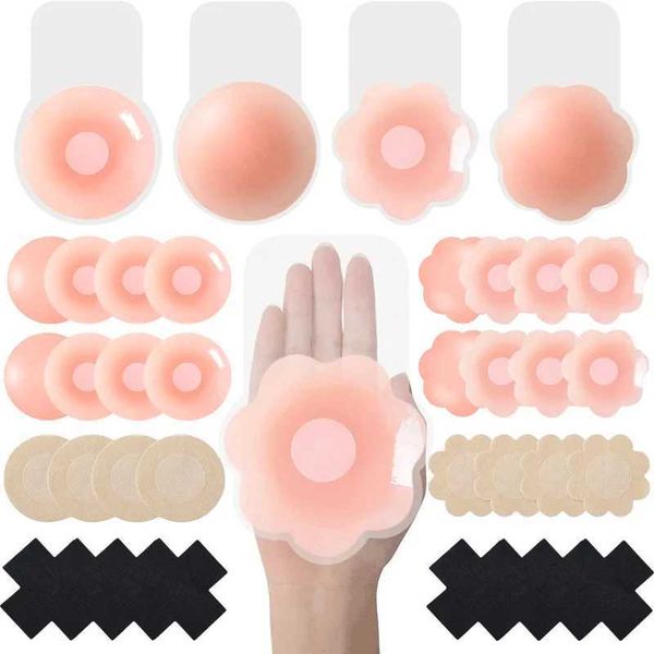 Nipple covers Pasties reusable breast lifting silicone breast Petals invisible Nipple stickers womens bra patch accessories W240829