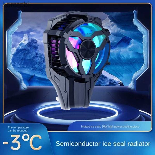 Other Cell Phone Accessories Universal Mini Mobile Phone Cooling Fan Radiator Phone Cooler fan 10W aluminum Magnetic backpack for android ip