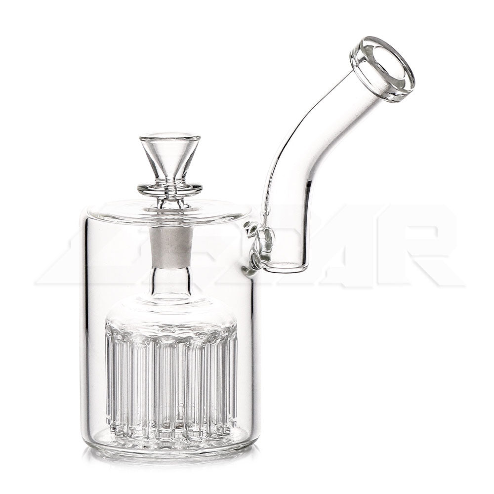 7 inch Glass Hookahs with 12 arm Perc Water Pipe Glass Bubbler Bent Neck with 14mm Smoking Bowl
