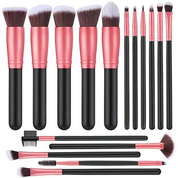 14-16PCS Makeup Brush Set Professional Eyeshadow Foundation Concealers Blush Highlight Powder Blending Kabuki Female Makeup ToolXJ241113
