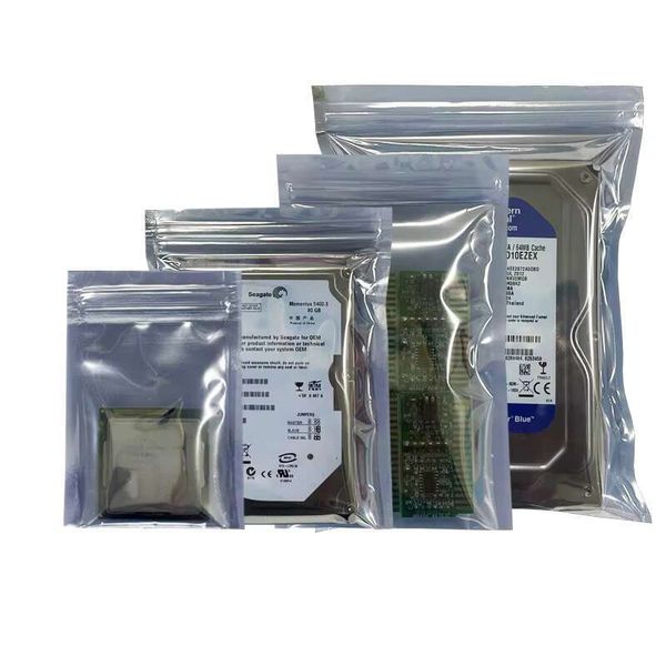 Anti Static Shielding Zip Lock Bag Resealable ESD Anti-Static Instrument Chip Electronic Accessories Battery USB Pouches